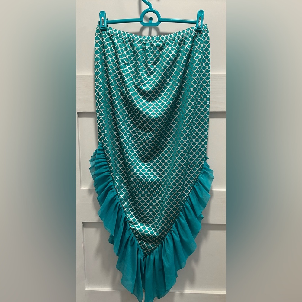 Bathing suit cover up skirt mermaid